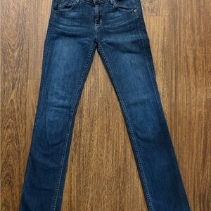Hudson Jeans Dark Blue Straight Leg Women's Jeans